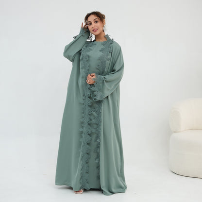 Elegant Embroidered Abaya – Premium Modest Maxi Dress