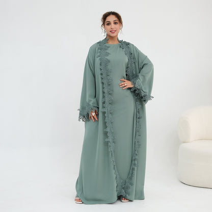 Elegant Embroidered Abaya – Premium Modest Maxi Dress