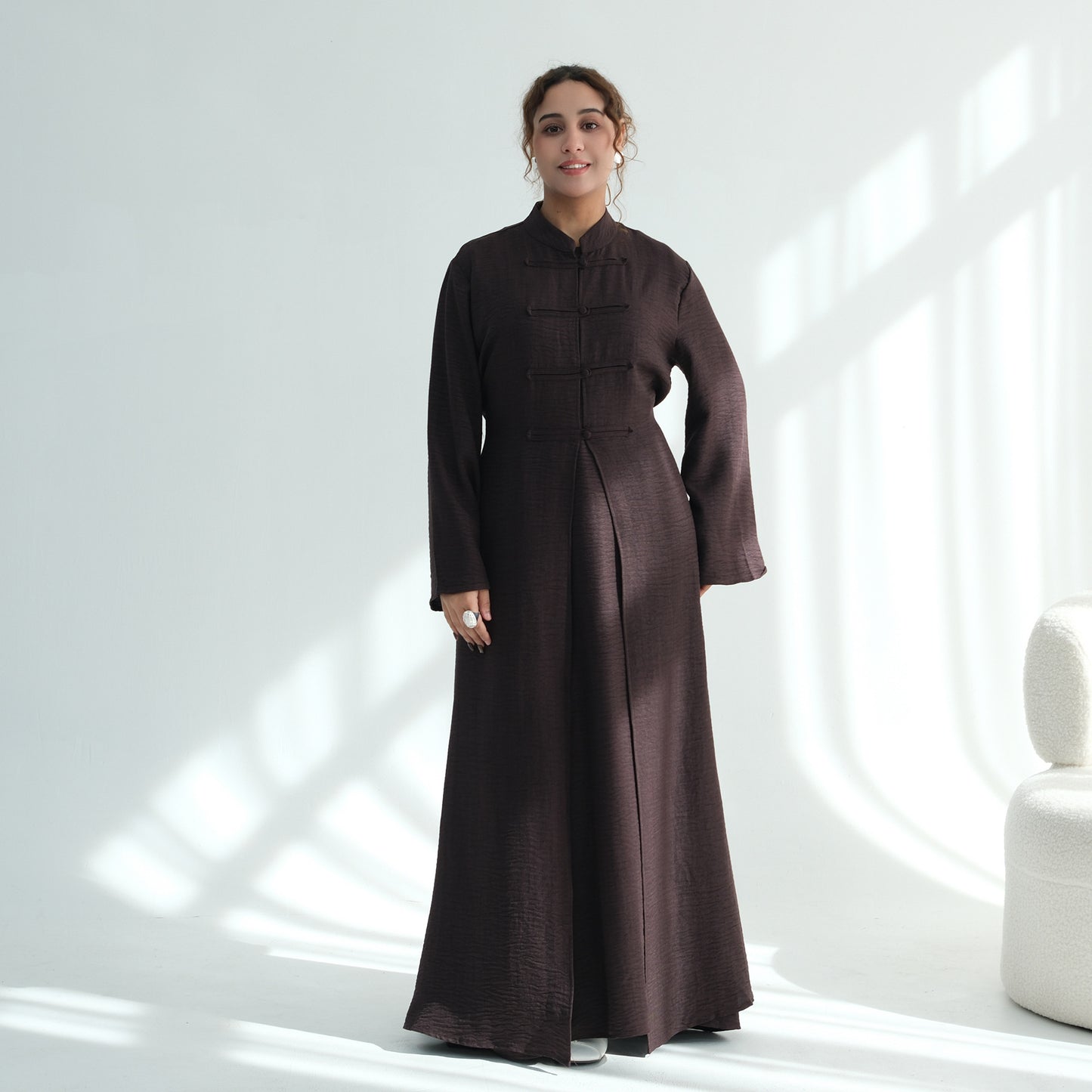 Classic Button Front Abaya – Elegant Everyday Modest Wear