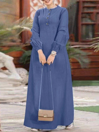 Everyday Modest Wear Abaya with Puff Sleeves