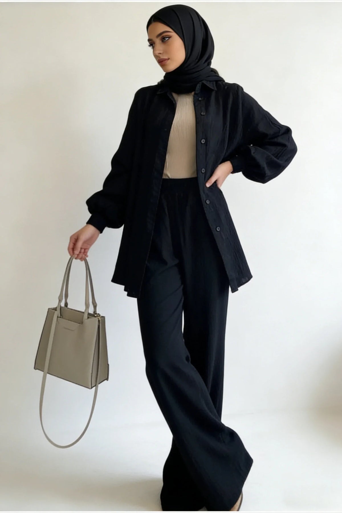 Elegant  Two-Piece Modest Outfit for Women