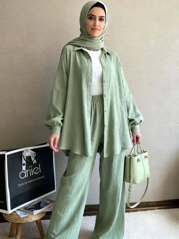 Elegant  Two-Piece Modest Outfit for Women
