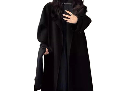 Black Woolen Coat – Women’s 2026 Autumn/Winter Coat