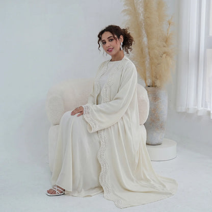 Dubai Two-Piece Open Abaya Set