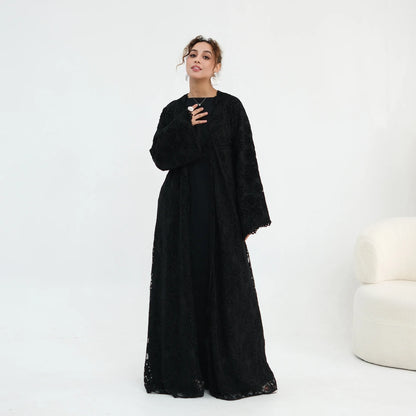 Elegant Lace Abaya Dress