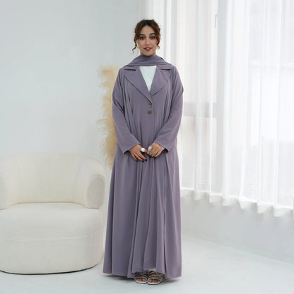 Elegant Open Abaya – Modest Kaftan Style