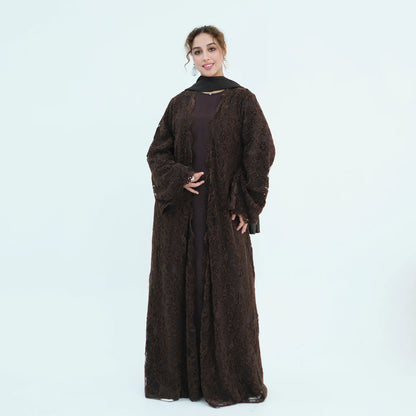 Elegant Lace Abaya Dress