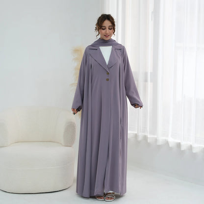 Elegant Open Abaya – Modest Kaftan Style