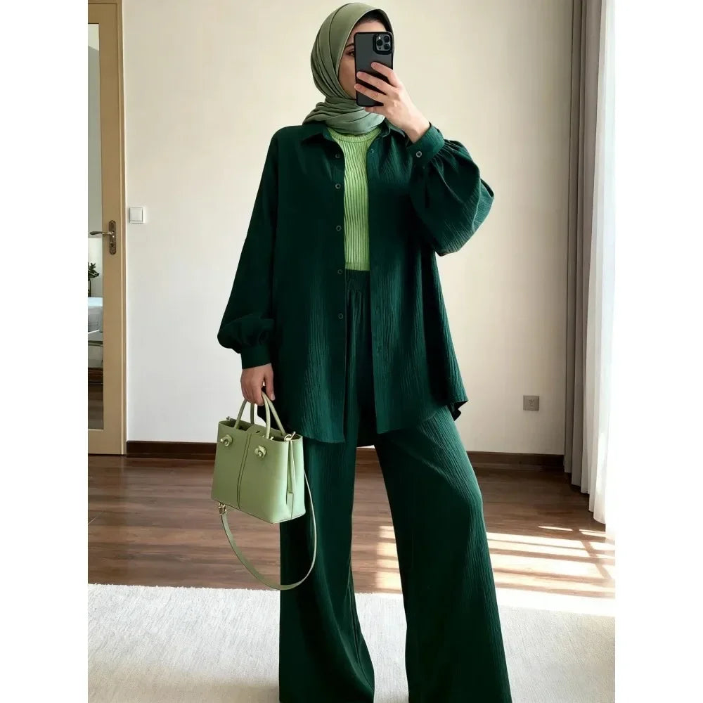Elegant  Two-Piece Modest Outfit for Women