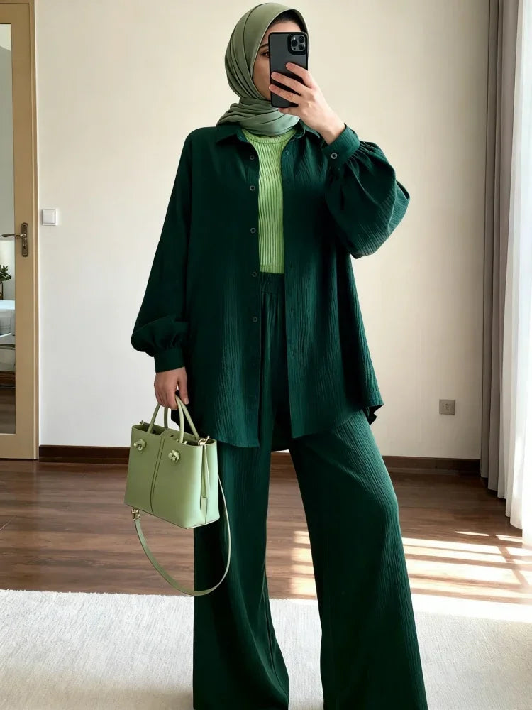 Elegant  Two-Piece Modest Outfit for Women