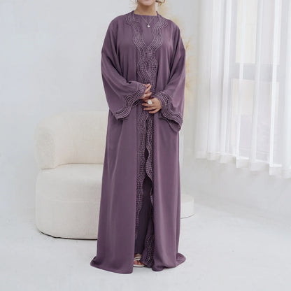 Dubai Two-Piece Open Abaya Set