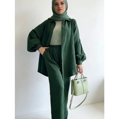 Elegant  Two-Piece Modest Outfit for Women