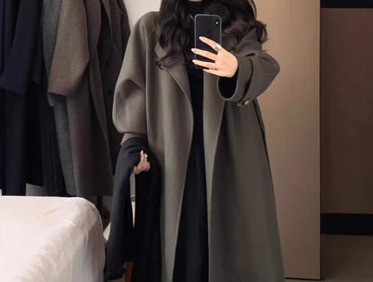 Black Woolen Coat – Women’s 2026 Autumn/Winter Coat