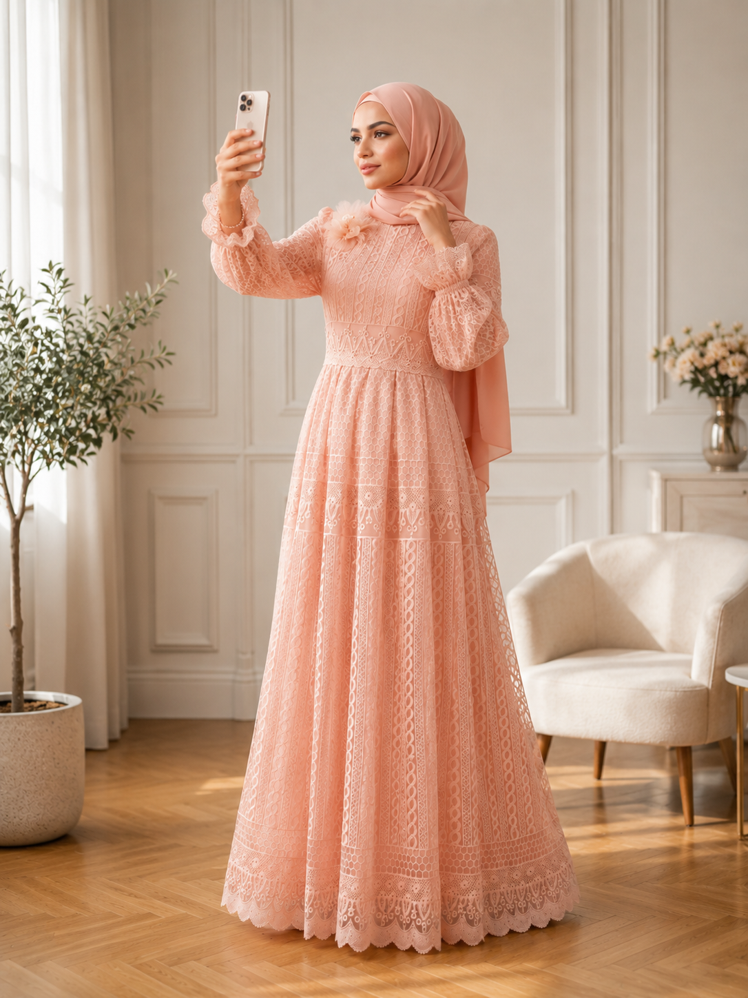 Luxury  Maxi Dress for Women | Modest Islamic Dress | Muslim Formal Dress