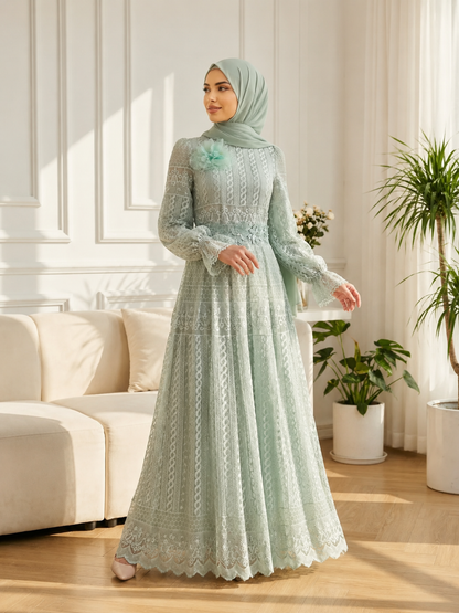 Luxury  Maxi Dress for Women | Modest Islamic Dress | Muslim Formal Dress