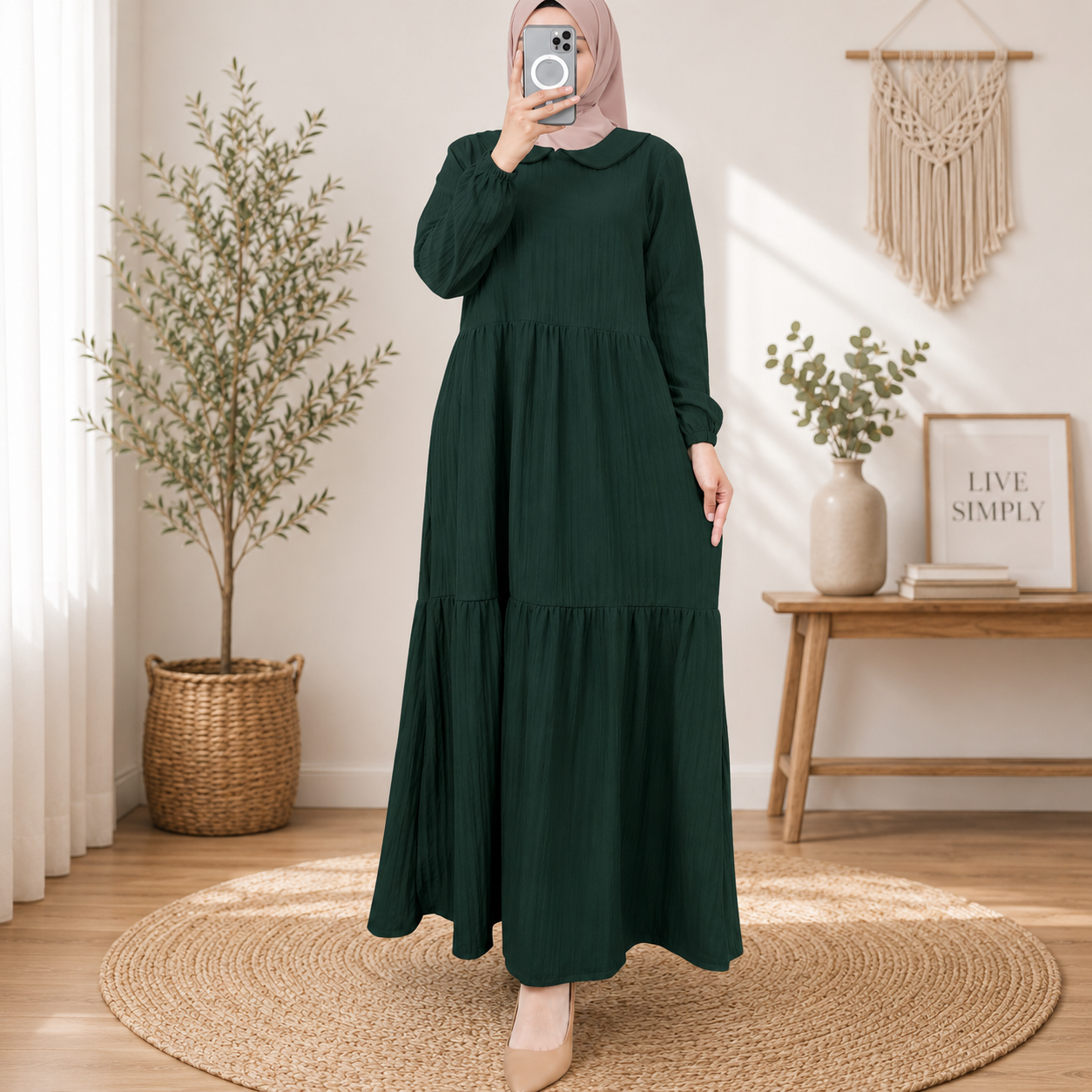 Abaya – Long Sleeve , Loose Fit Everyday Outfit