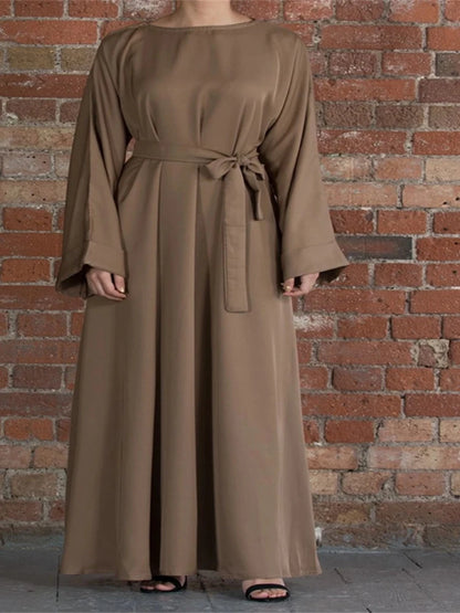 Autumn Elegant Women Muslim Dress Abaya.
