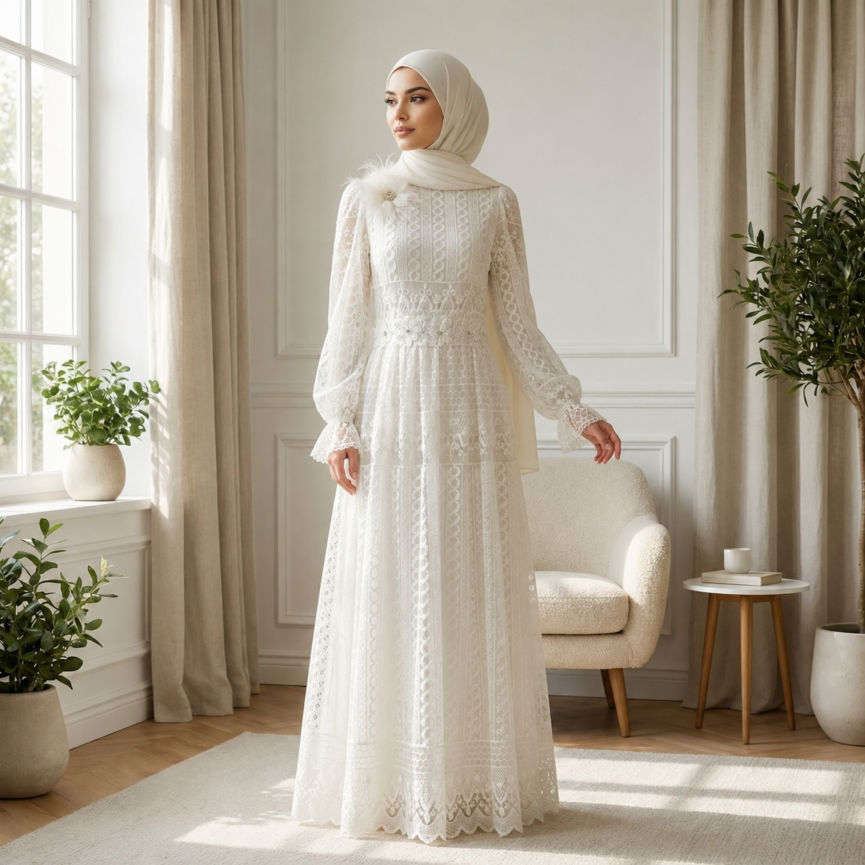 Luxury  Maxi Dress for Women | Modest Islamic Dress | Muslim Formal Dress