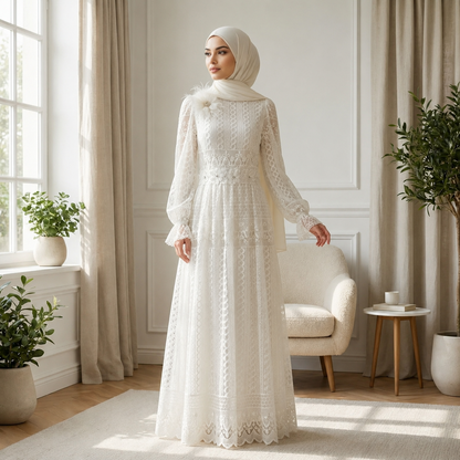 Luxury  Maxi Dress for Women | Modest Islamic Dress | Muslim Formal Dress