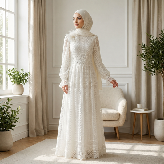 Luxury  Maxi Dress for Women | Modest Islamic Dress | Muslim Formal Dress
