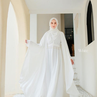 Muslim Wedding Dress, Islamic Dress, Bridesmaid Dress, Kaftan White, Islamic Wedding Attire, Nikkah Dress, Muslim Abaya, Dress for eid