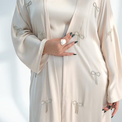 Elegant Bow 2-Piece Abaya Set