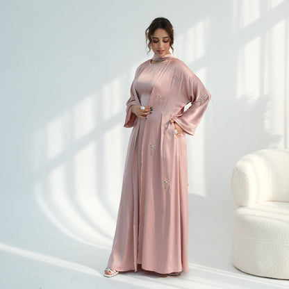 Elegant Bow 2-Piece Abaya Set