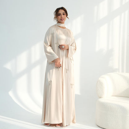 Elegant Bow 2-Piece Abaya Set