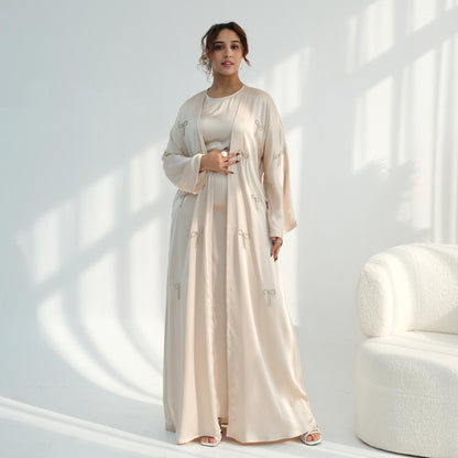 Elegant Bow 2-Piece Abaya Set