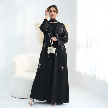 Elegant Bow 2-Piece Abaya Set
