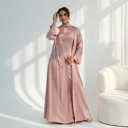Elegant Bow 2-Piece Abaya Set