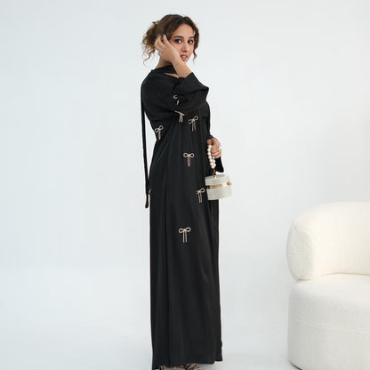 Elegant Bow 2-Piece Abaya Set