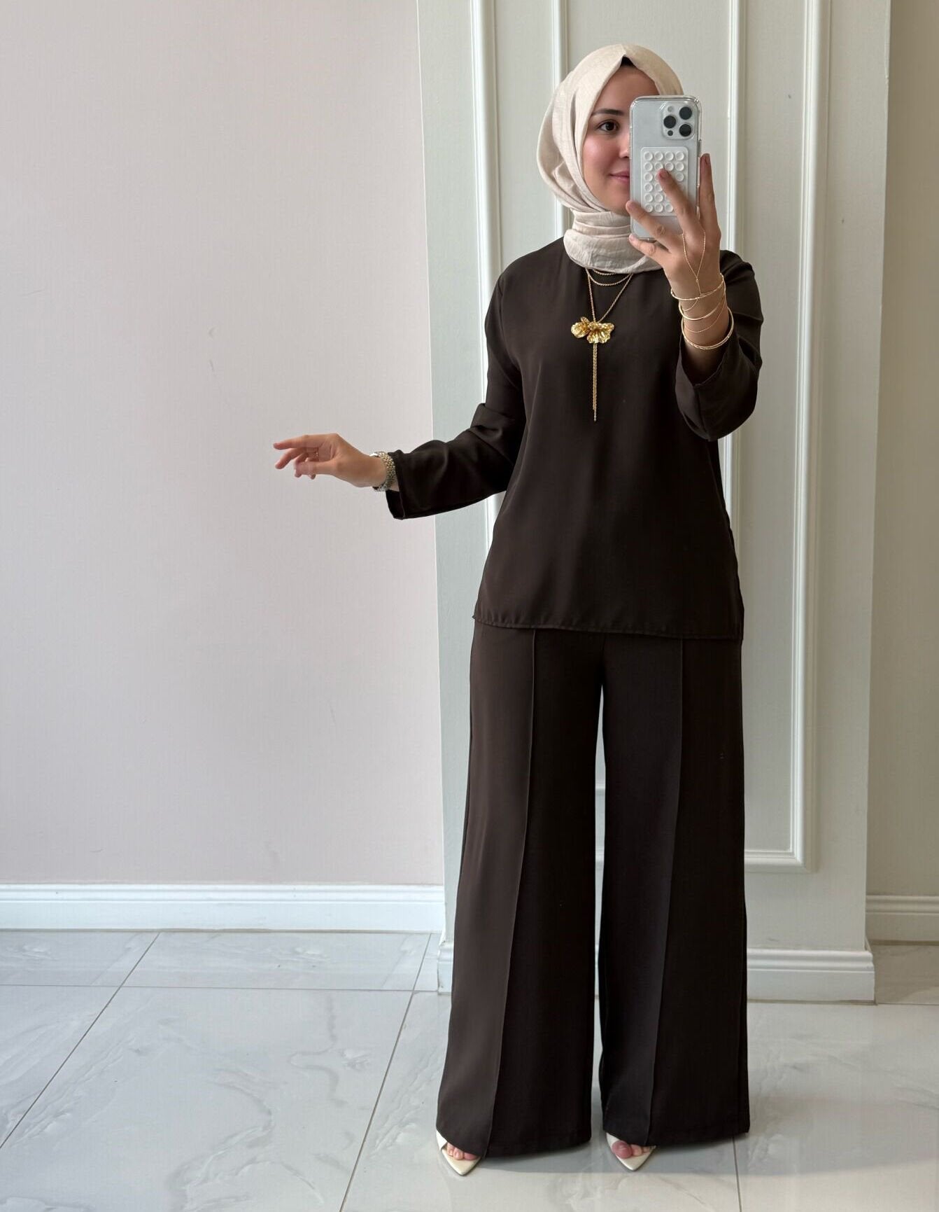 Abaya set, muslim outfit, modest fashion, kimono abaya