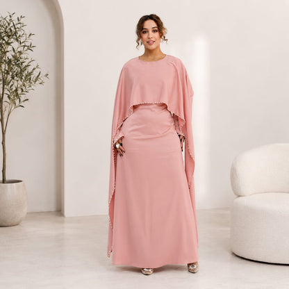 Luxury Pearl Abaya | Formal Maxi Dress for Women