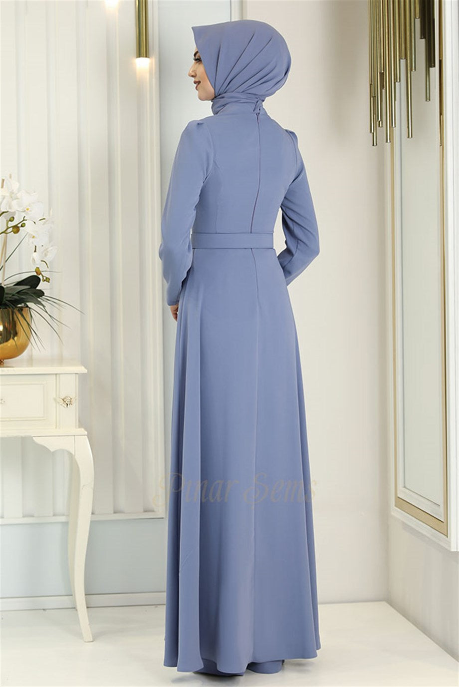 Elegant Modest Two-Piece Set Tunic & Trousers