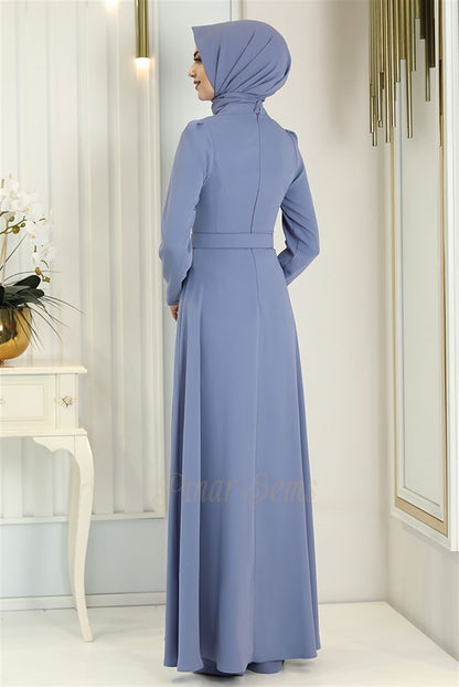 Elegant Modest Two-Piece Set Tunic & Trousers