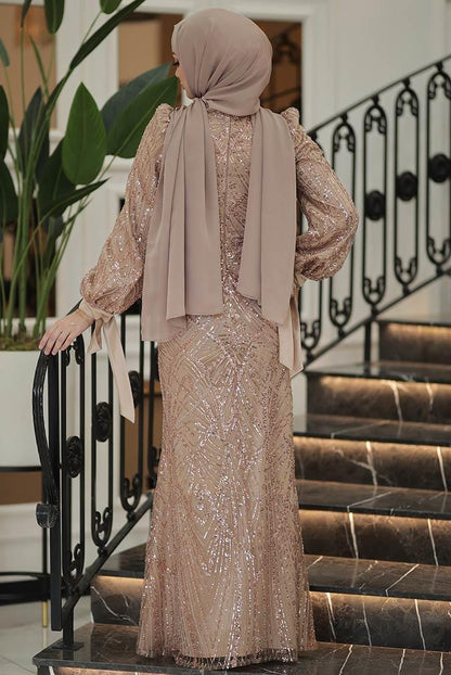 Pınar Şems Aylin Abiye Gold