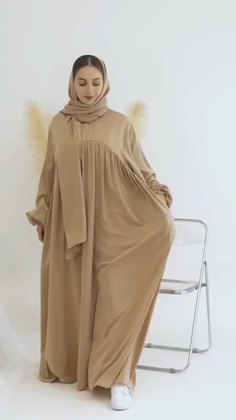 Abaya– Soft, Loose Fit, Long Sleeve Maxi Dress