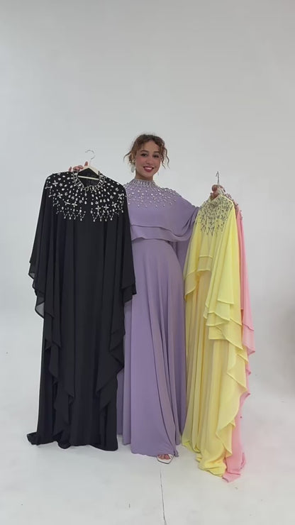 Abaya for | Dubai Style Maxi Dress | Elegant Modest Islamic Dress | Eid, Ramadan & Party Wear