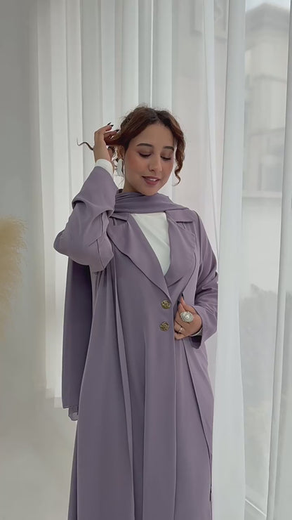 Elegant Open Abaya