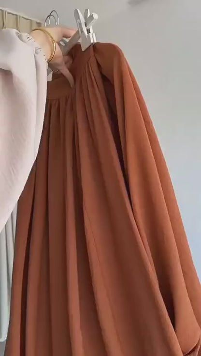 Elegant Abaya Dress – Modest 2-Piece Islamic Outfit for Women | Ramadan, Eid & Special Occasions