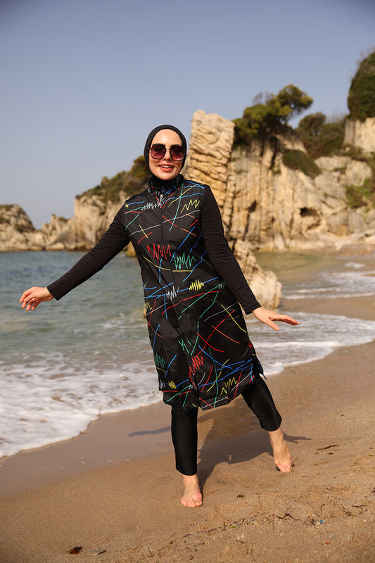 Rainbow Series: Basil Burkini