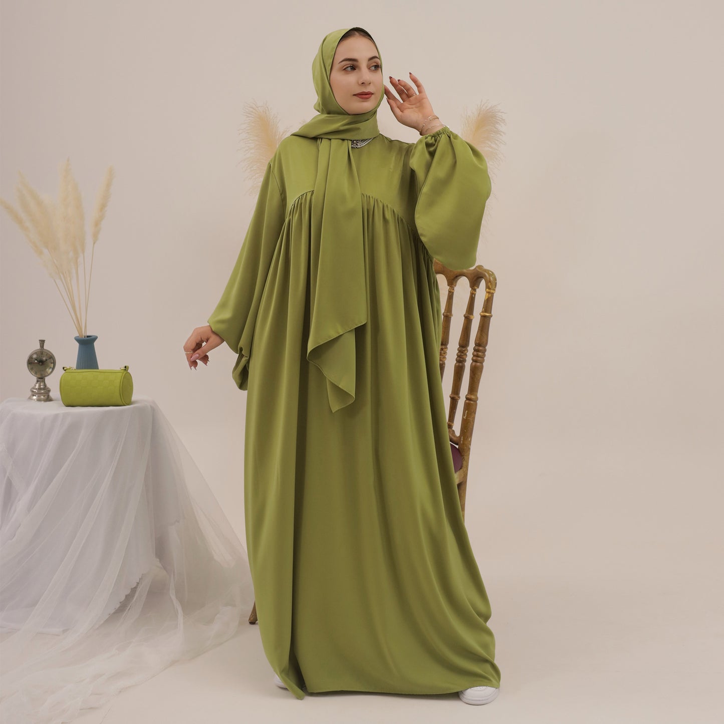 Abaya– Soft, Loose Fit, Long Sleeve Maxi Dress