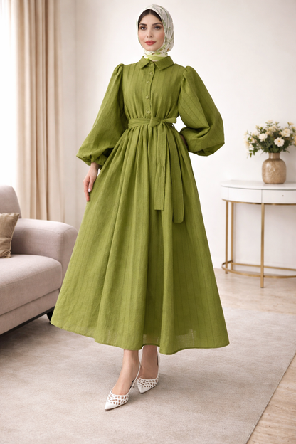 Elegant Abaya 2026 – Modest Button Down Ramadan Dress