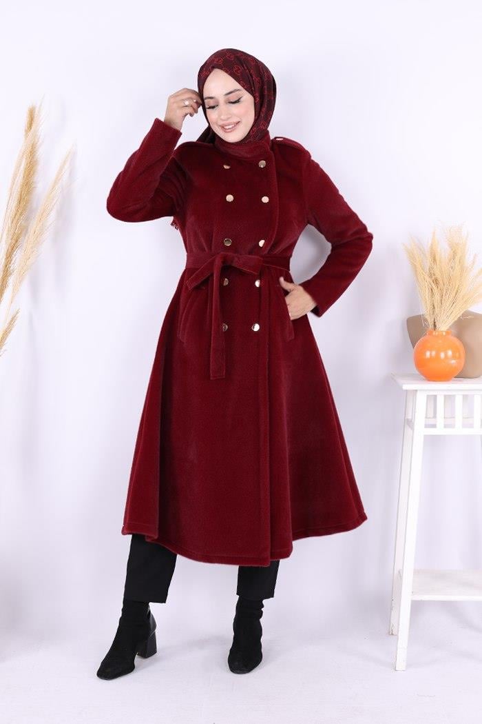 Coat – Elegant Winter Style Snap Button.