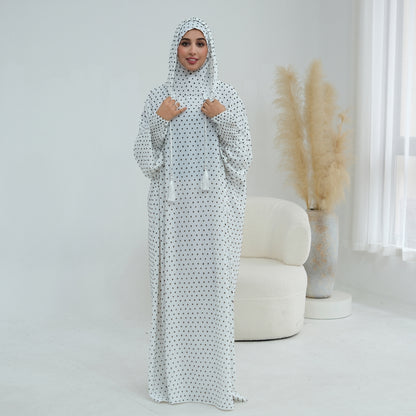 Hooded Prayer Abaya with Matching Hijab