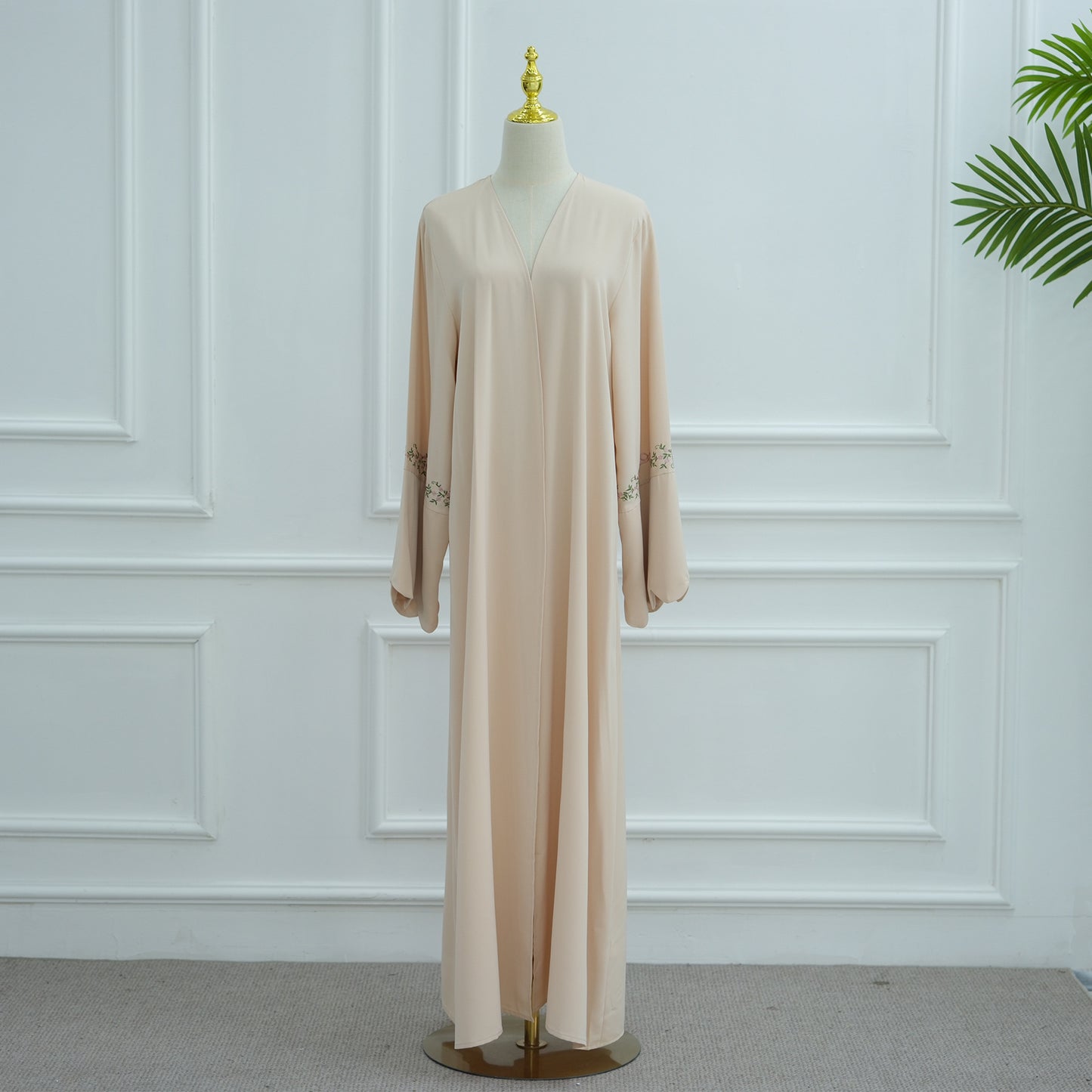 Elegant Embroidered Abaya Set with Matching Hijab