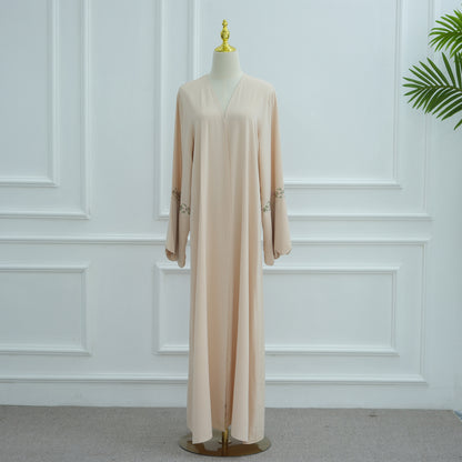Elegant Embroidered Abaya Set with Matching Hijab
