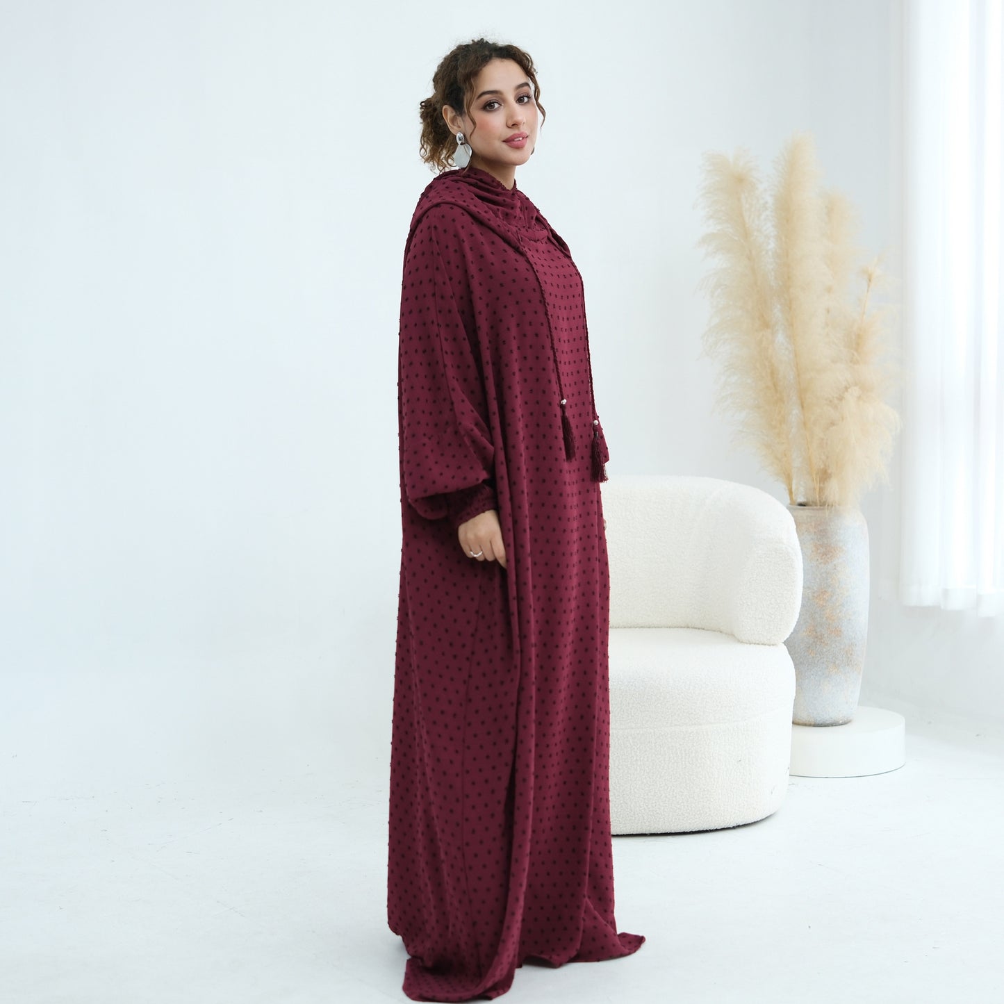 Hooded Prayer Abaya with Matching Hijab