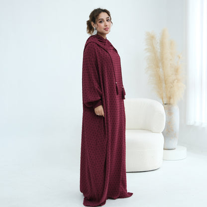 Hooded Prayer Abaya with Matching Hijab